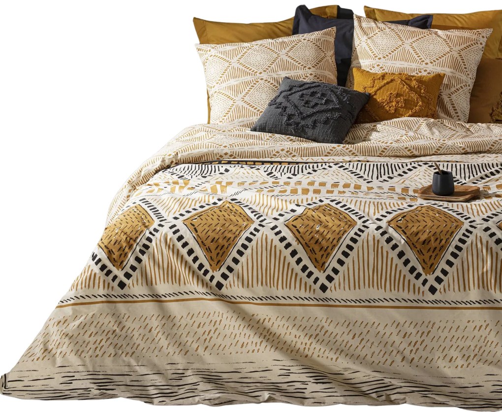 Set lenjerie de pat 220 x 240 cm KILIM, 2 fete de perna 65 x 65 cm