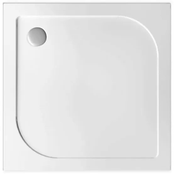 Polimat Tenor cădiță de duș pătrată 80x80 cm alb 00382