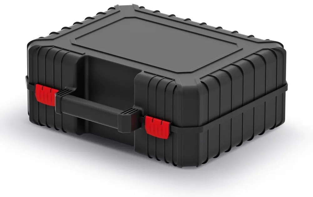 Cutie pentru scule 38,4 x 33,5 x 14,4 cm, cu captuseala, neagra