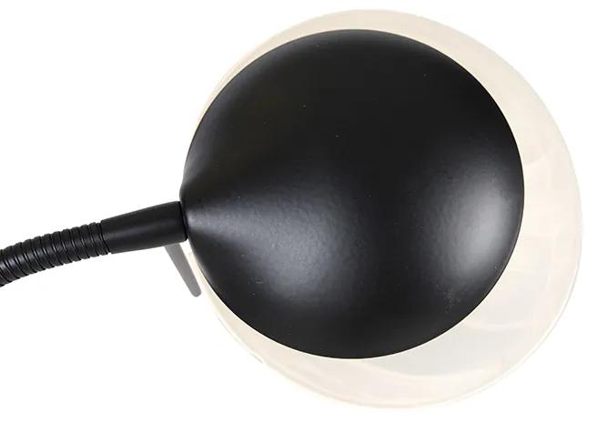 Lampă de podea neagră cu LED și dimmer cu lampă de citit dim to warm - Empoli