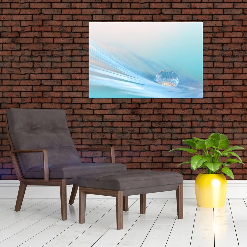 Tablou - Picătură albastră (90x60 cm)