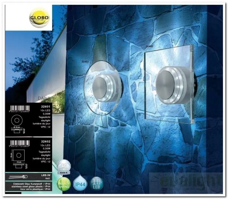 Aplica exterior modern LED IP44 Dana 32401 GL