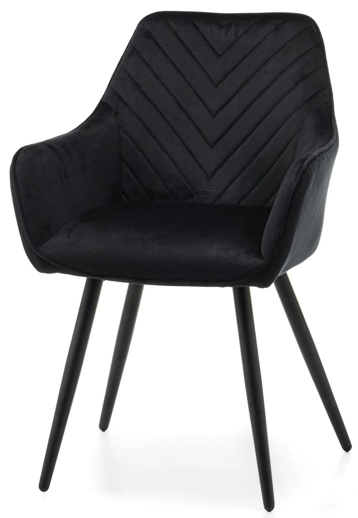 JAKS SCAUN DE SUFRAGERIE VASTO VELUR NEGRU
