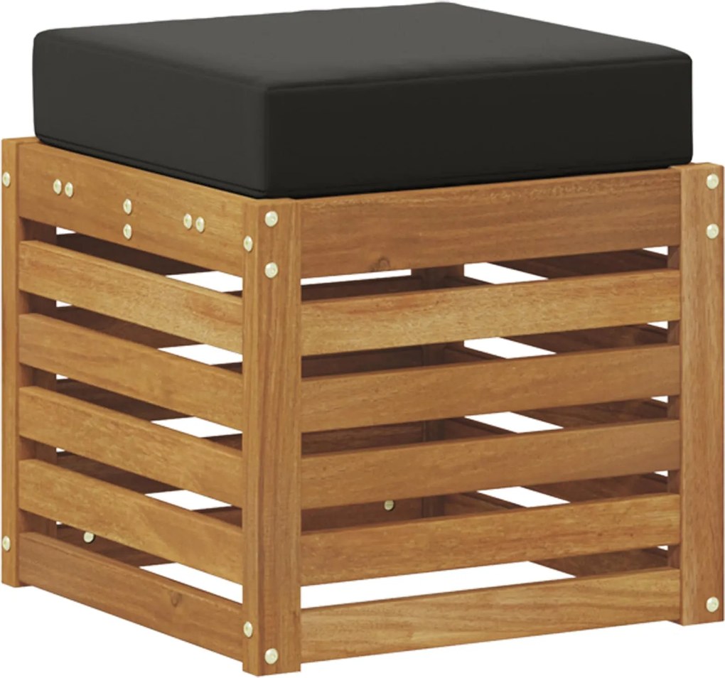 vidaXL Bancă de exterior natural 43 x 43 x 37 cm Lemn Solid de Acacia