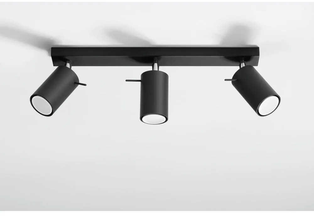 Plafonieră Sollux Etna, negru