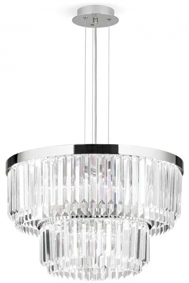 Candelabru, Lustra LED design LUX PRISM, chrome