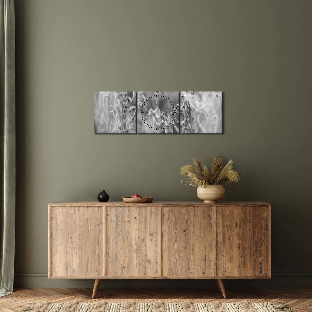 Tablou - Pajiște sălbatică (cu ceas) (90x30 cm)