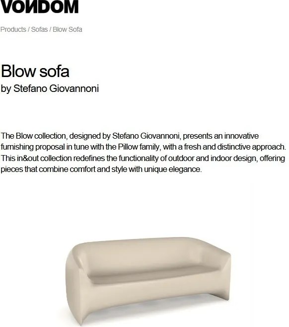 Canapea de exterior / interior design modern premium BLOW