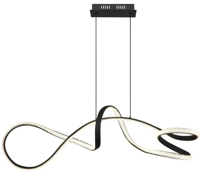 Lustra LED suspendata 4000K SWIRL negru