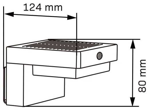 LED lampă solară de perete cu senzor MALI LED/4,5W/3,7V 2000 mAh IP44 negru