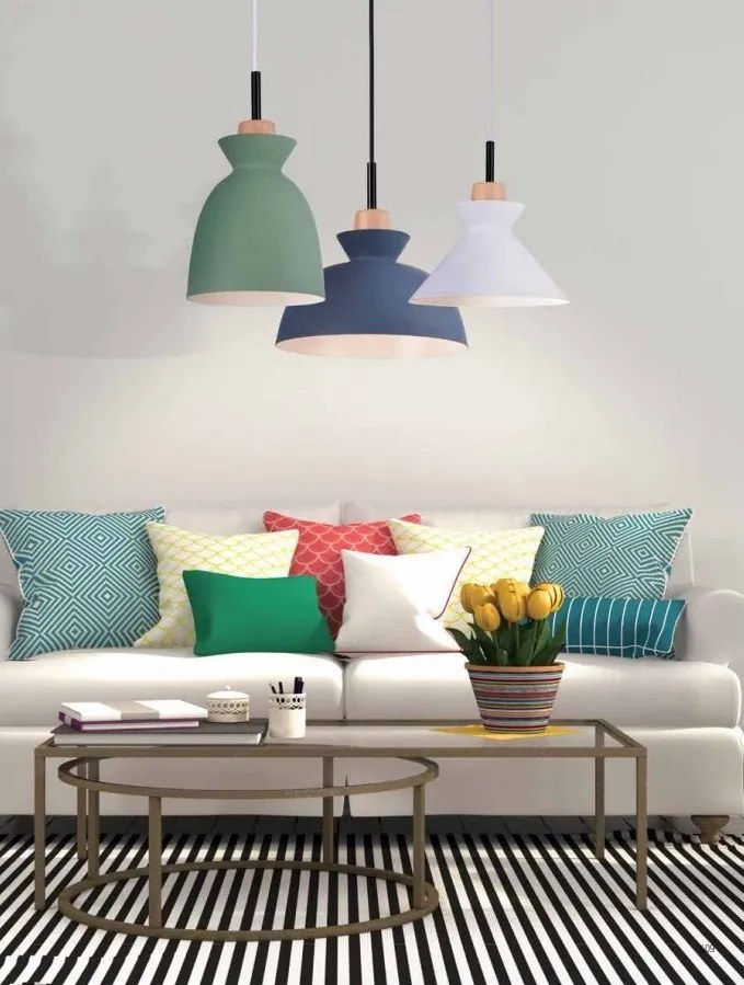Pendul design modern Plinto verde mat