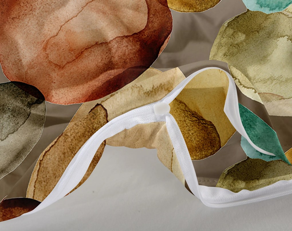 Lenjerie de pat din microfibra multicolor, PEBBLES Dimensiune lenjerie de pat: 2 buc 70 x 80 cm | 200 x 220 cm