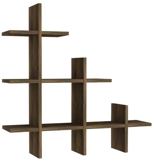 Etajeră de perete JUKE 80x81,8 cm maro