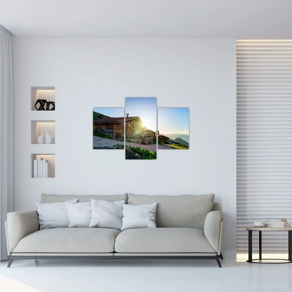 Tablou - Dimineața în Alpi Tirol (90x60 cm)