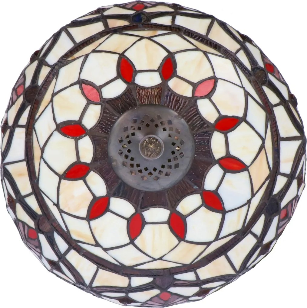 Lampa de masa Tiffany Leaf h 45 cm ,abajur 30 cm