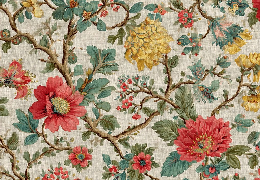 Fototapet - Flori vintage (147x102 cm)