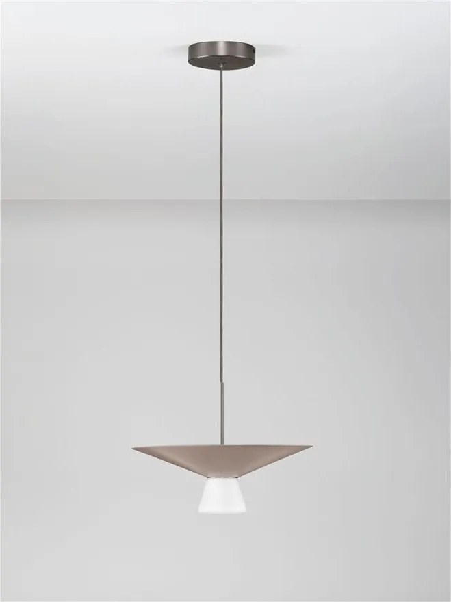 Lustra LED suspendata BARIS Nut Brown 38cm