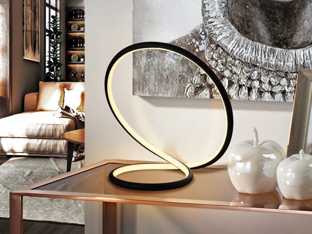 Lampa de masa LED design ultra-modern INFINITO negru
