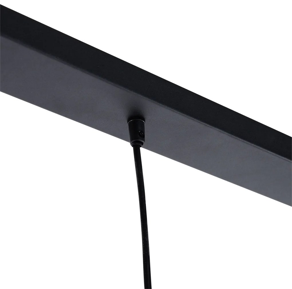 Lampă modernă cu pandantiv neagră cu 3 lumini - Koopa