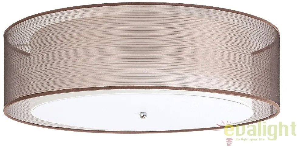 Plafoniera design modern, finisaj crom/ maro, diametru 49,5cm, Anastasia 2634 RX