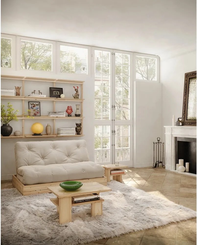 Măsuță de cafea în culoare naturală din lemn de pin 45x68 cm Japan – Karup Design