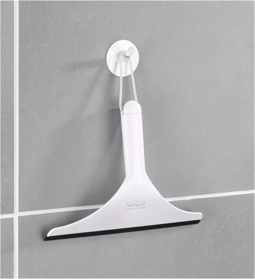 Racletă pentru baie Wenko Loano, negru-alb