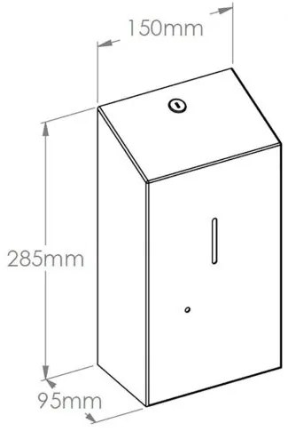 Dozator automat de sapun cu spuma Stella Automatic, negru