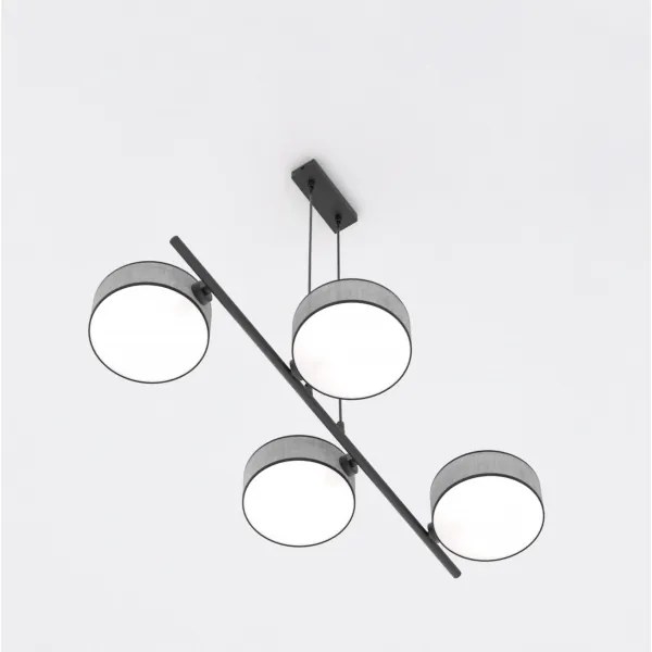 Lustră pe cablu DRUMZ 4xE14/10W/230V gri