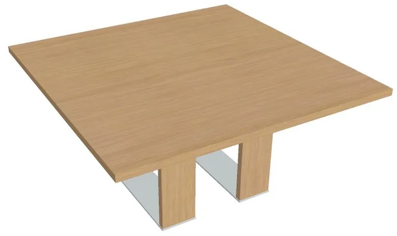 Masă de conferință Verno+ 150 x 150 cm, stejar deschis