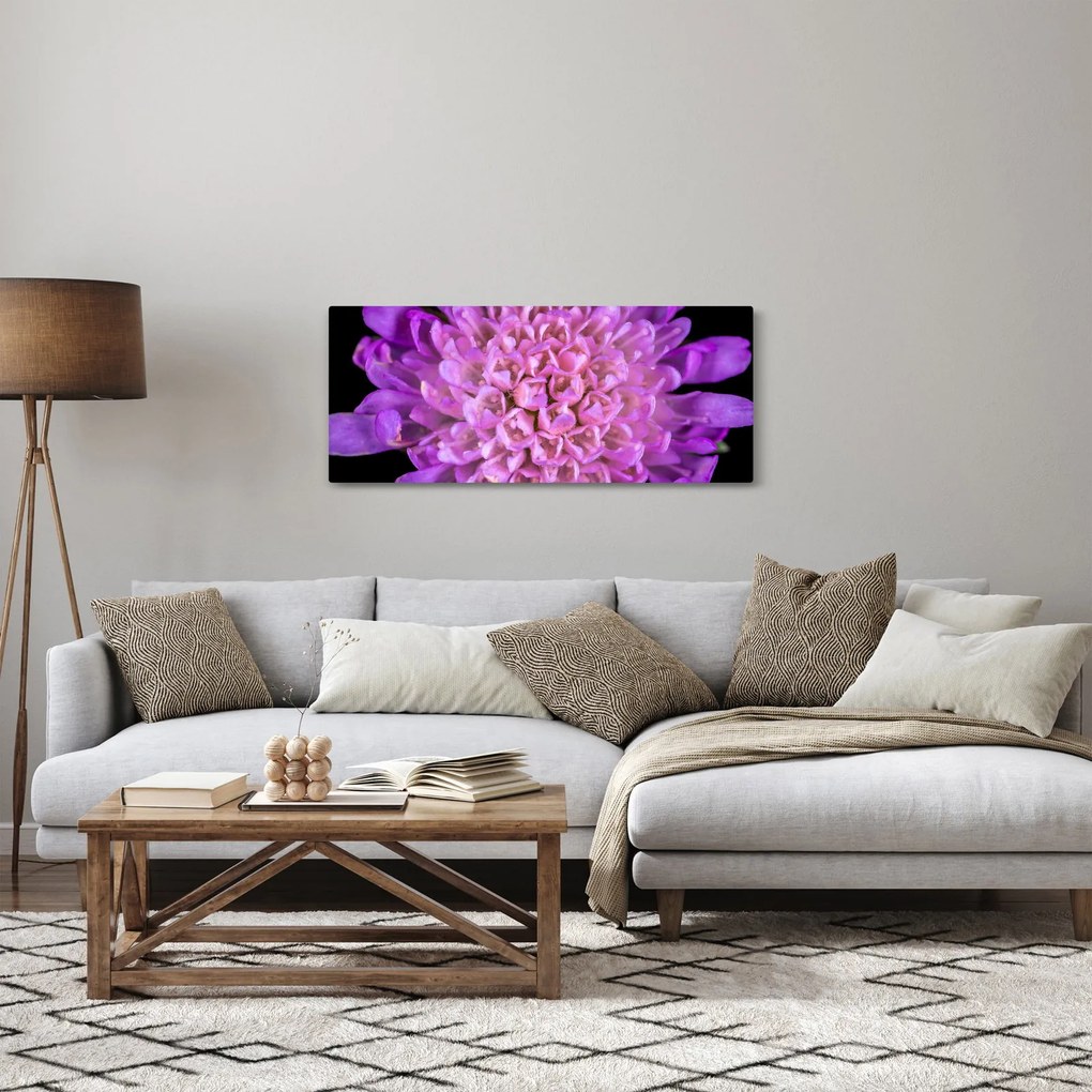 Tablou detailat cu floare (120x50 cm)