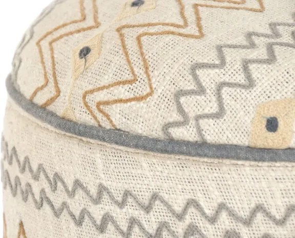 Taburet din lemn de mango cu broderie manuala " Brodery "