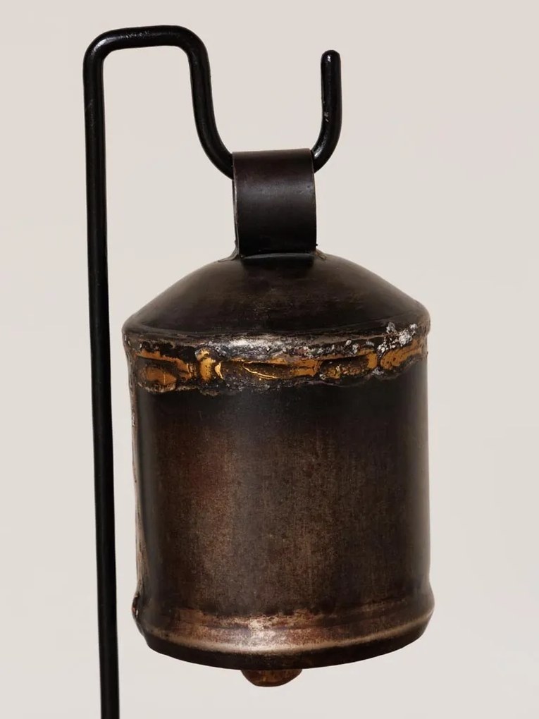 Clopot decorativ suspendat din metal, H31 cm