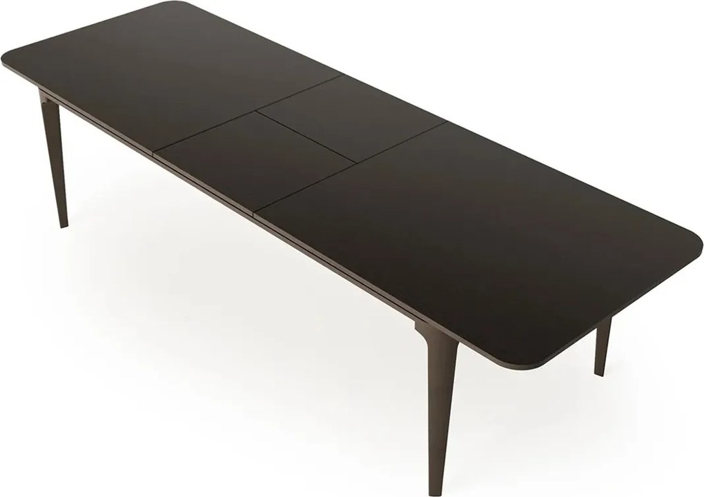 Masă lemn masiv de dining extensibilă Sophia 200/250×100 cm