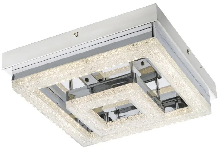 Plafoniera LED Fogo 4246-16, 16W, 950lm, lumina neutra, IP20, crom+alba+transparenta, Globo Lighting