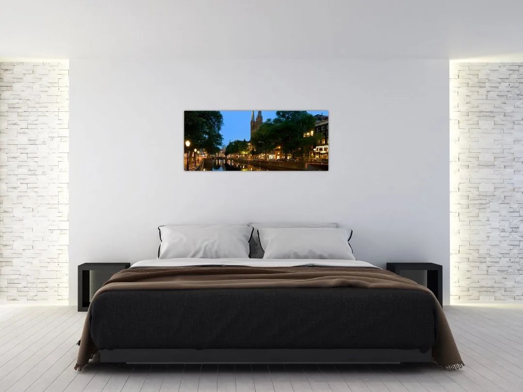 Tabou orașului istoric nocturn (120x50 cm)