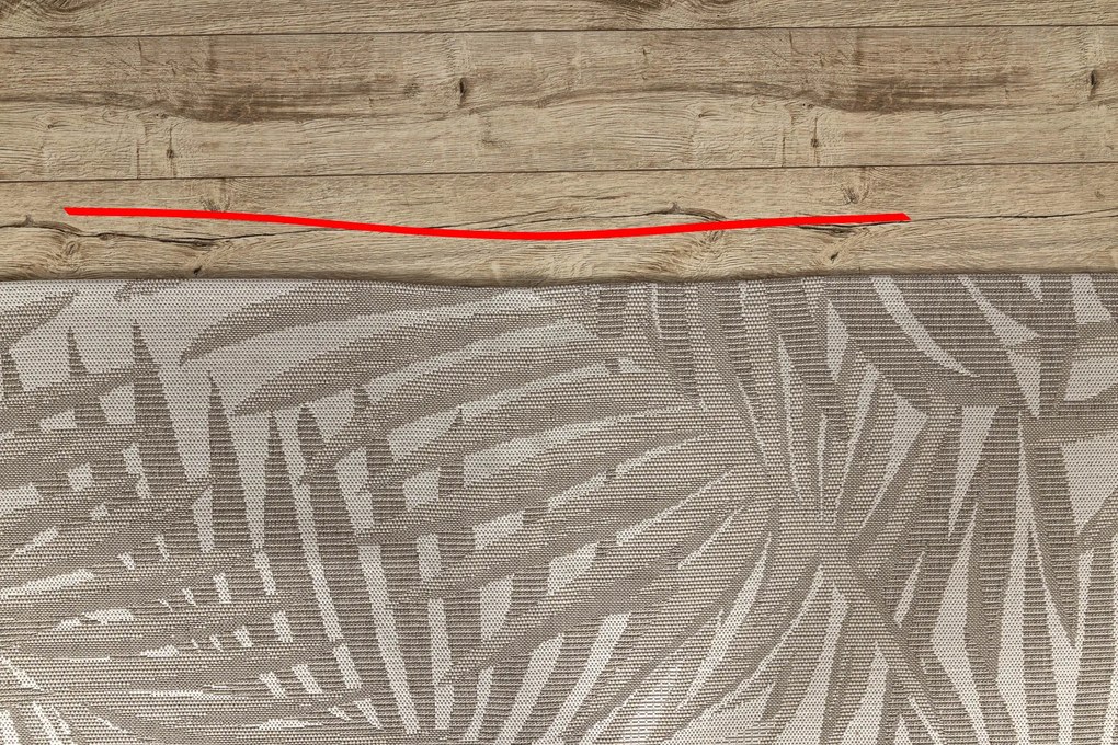 Covor sisal Floorlux 20504 Frunze şampanie si gri Junglă - SECUNDAR-COTATI PRODUSUL