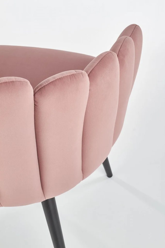 Scaun K410 velvet roz