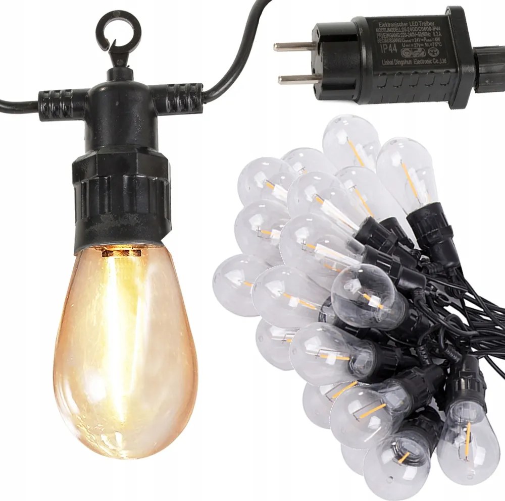 Ghirlanda cu lumini LED pentru gradina LUCENT, 20 m