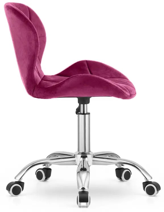 Scaun de birou AVOLA VELVET bordeaux