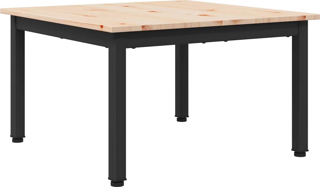 vidaXL Masă de cafea natural 60 x 60 x 36 cm Lemn de pin masiv