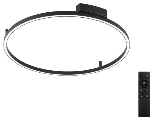 Brilagi - Corp de iluminat LED reglabil PORTOFINO LED/60W/230V Ø 80 cm negru + telecomandă