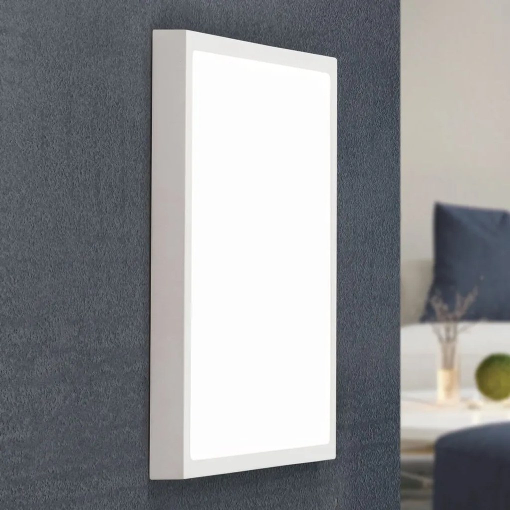 Plafoniera LED design slim LERO 30x30cm 3000K alba