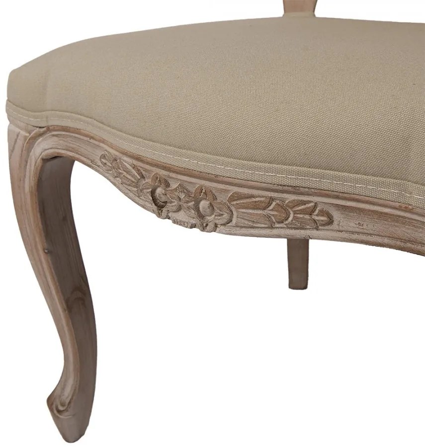 Scaun dining shabby chic, cu spătar din rattan, 52x49x95 cm
