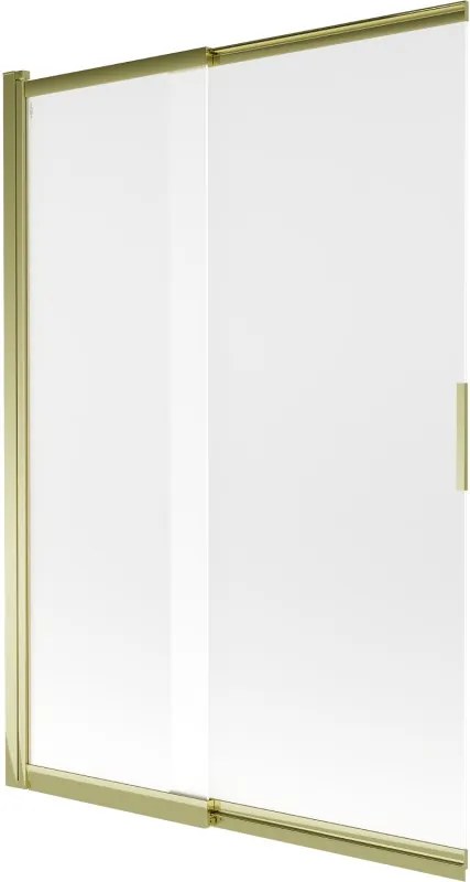 Mexen Fox paravan de cadă cu 2 canaturi culisant 120 x 150 cm, mat, auriu - 891-120-002-50-30