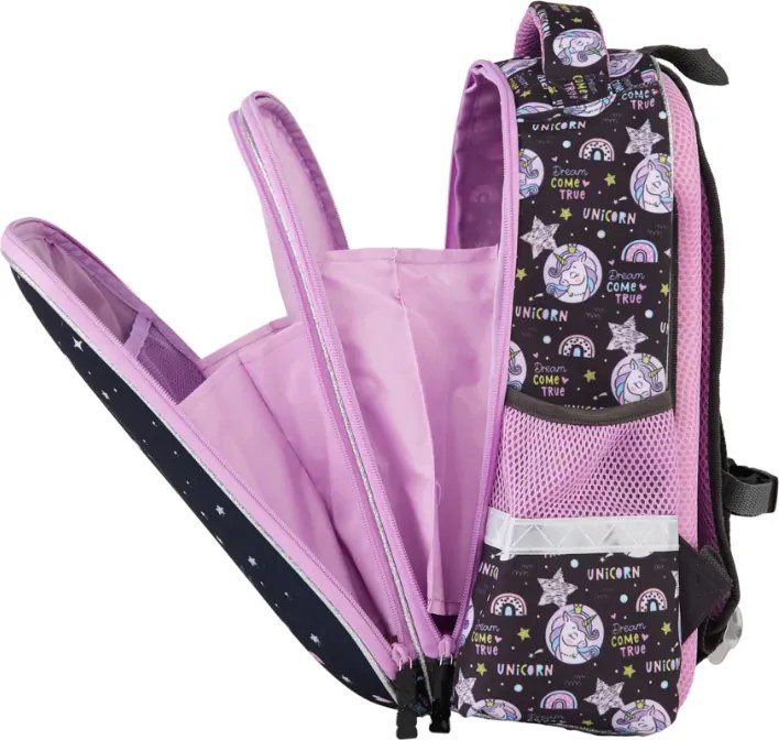 Set ghiozdan din 5 piese pentru fete - Unicorn