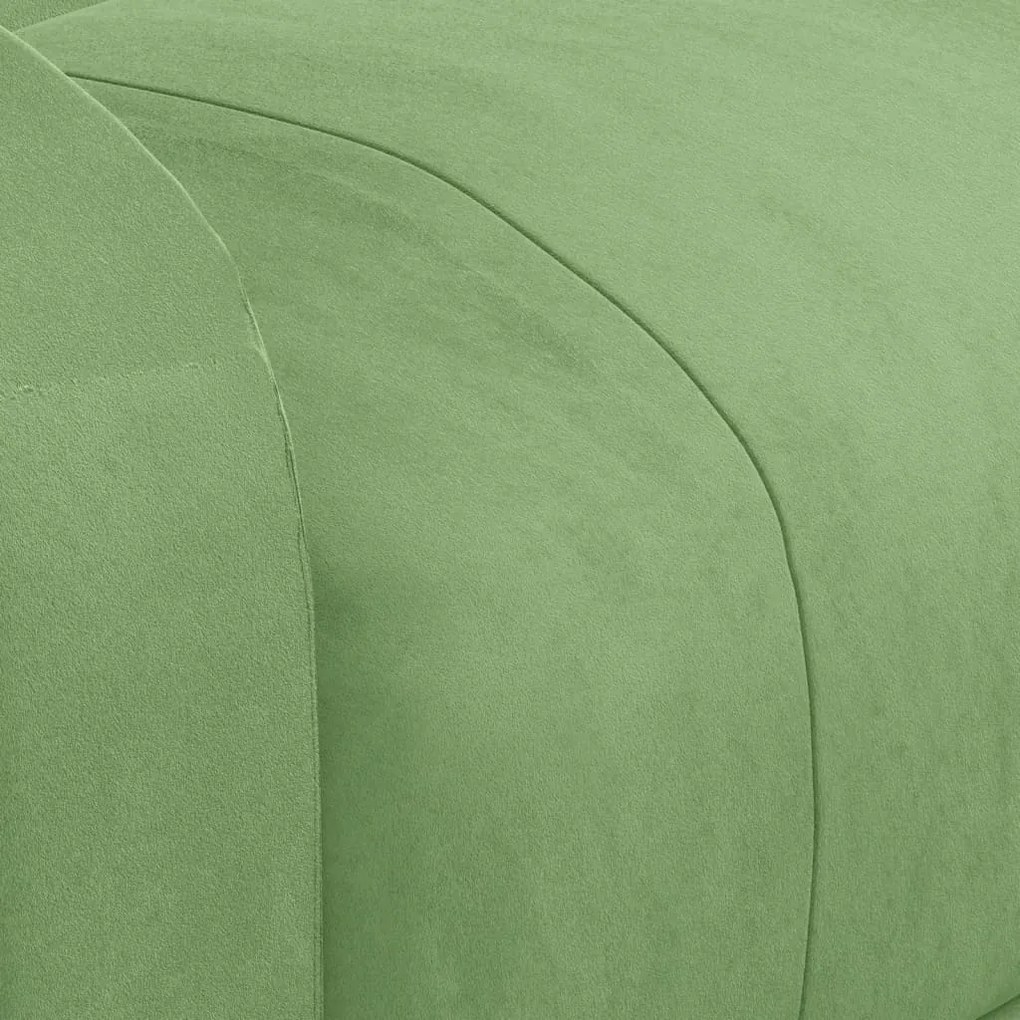 Fotoliu rabatabil electric, verde deschis, catifea