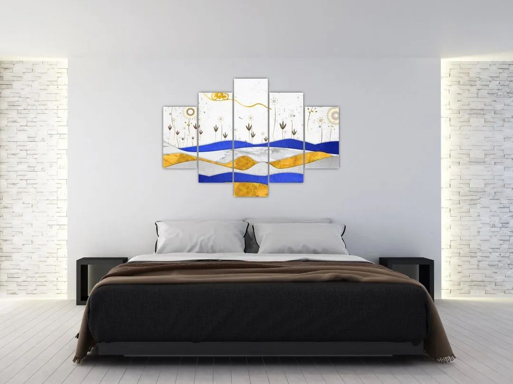 Tablou - Munții aurii (150x105 cm)