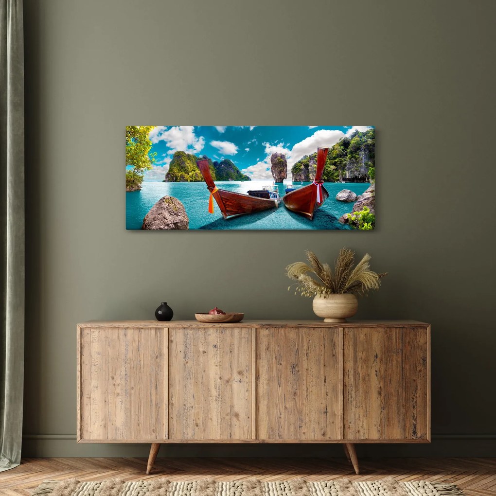 Tablou - Rai pe pământ (120x50 cm)