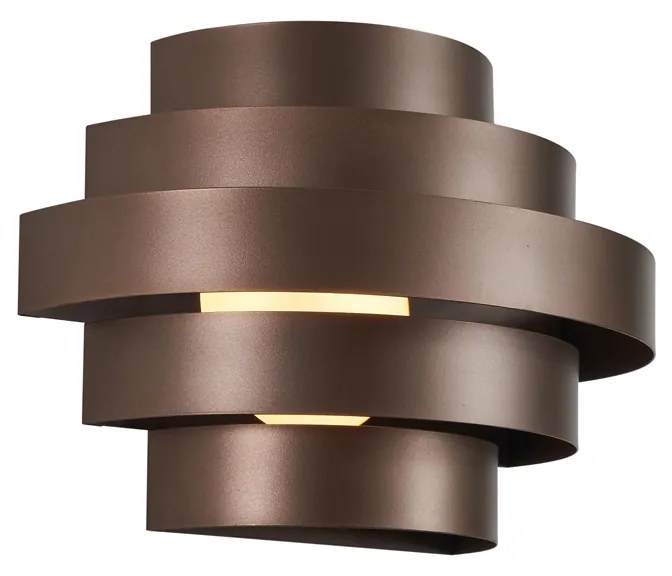 Lampă de perete modernă bronz, inclusiv LED cu estompare în 3 trepte - Lines