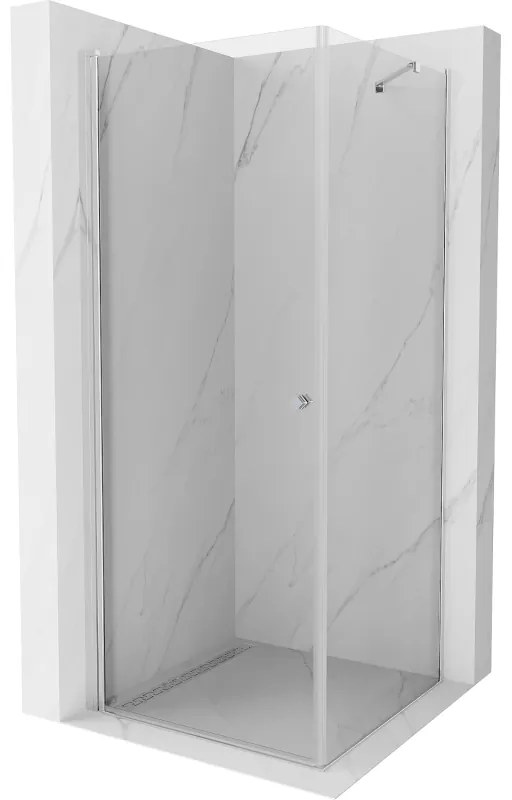 Mexen Pretoria cabină de duș oscilantă 80 x 80 cm, transparent, crom - 852-080-080-01-00